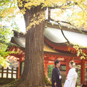 神前式は紅葉のシーズンでもある秋もおすすめです