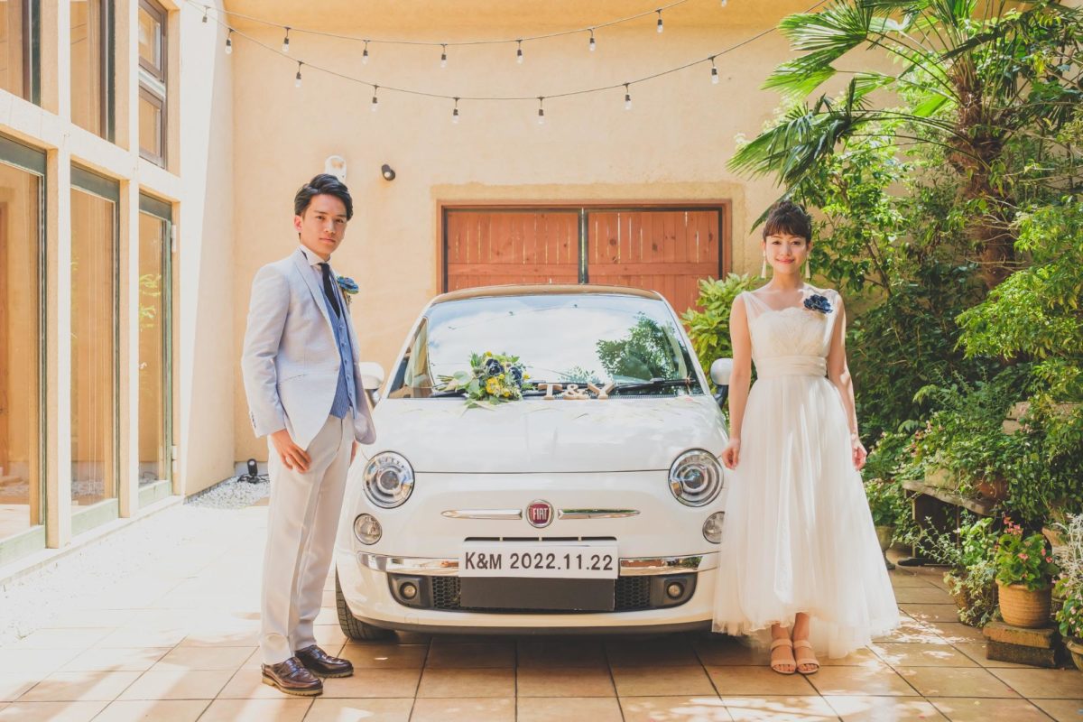 結婚式フォト〜車と一緒〜＿エスポワール