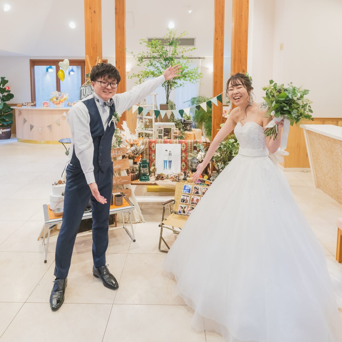 センスが光る キャンプがテーマのウエディング 公式 成田 富里で一軒家貸切の結婚式ならエスポワール